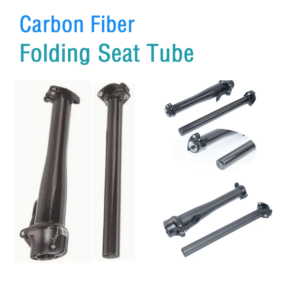 

For Handlebar 25.4mm Folding Bike MTB Carbon Fiber Adjustable Extension Stem Bicycle Telescopic Stem parts