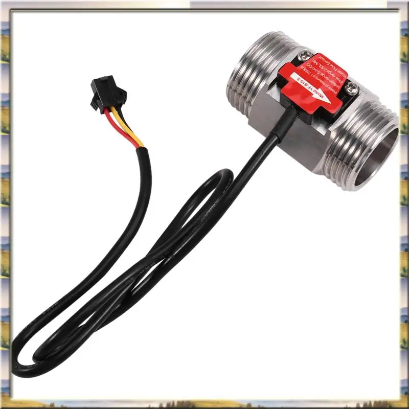 

AA46 HOT-YF-B10-S 1Inch Hall Effect Flow Meter Water Flow Sensor Liquid Flow Meter Industrial Fluid Flow Rate Sensor For Plumbin