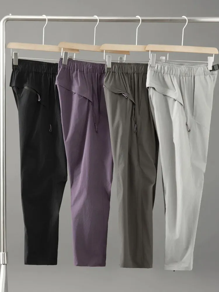 

Outdoor Sports Qui Dry Breathable Casual Pants Men's Women's Summer Straight Leg Pants Zipper Fly Comfortable Nylon Fabric
