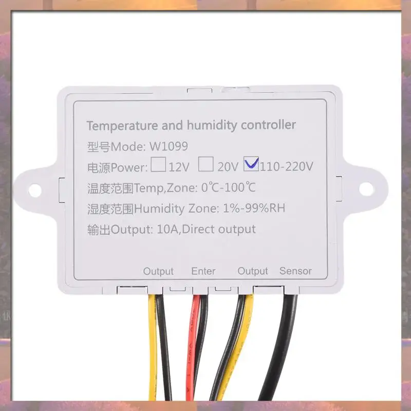 Лидер продаж XK-W1099 двойной цифровой термостат, гигростат, инкубатор для яиц, регулятор температуры и влажности, термометр, гигрометр
