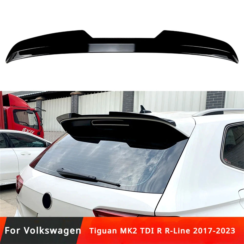 

For Volkswagen Tiguan MK2 TDI R R-Line 2017-2023 Tuning Car Rear Roof Spoiler Wings Rear Trunk Splitter Diffuser Glossy Body Kit