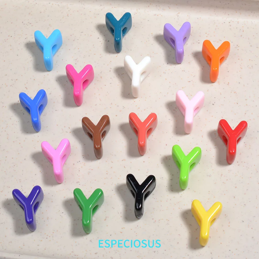 Multi Color Big Hole Acrylic Letter Beads Children Handcraft Ornament Alphabet Spacer Necklace Accssories DIY Jewelry Department image 3