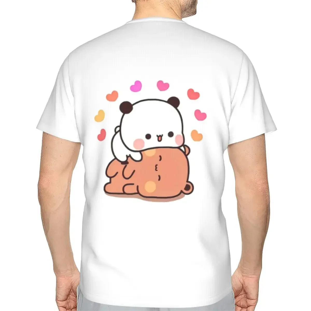 Peach And Goma Bubu Dudu Balloon polyester T-Shirt Men'sFashion T Shirts Men Round Neck Short Sleeve