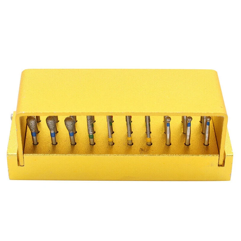 30 Holes Dental Bur Holder With Burr Dentistry Drilling Disinfection Stand High Speed Handpiece Nail Organizer Case Aluminium