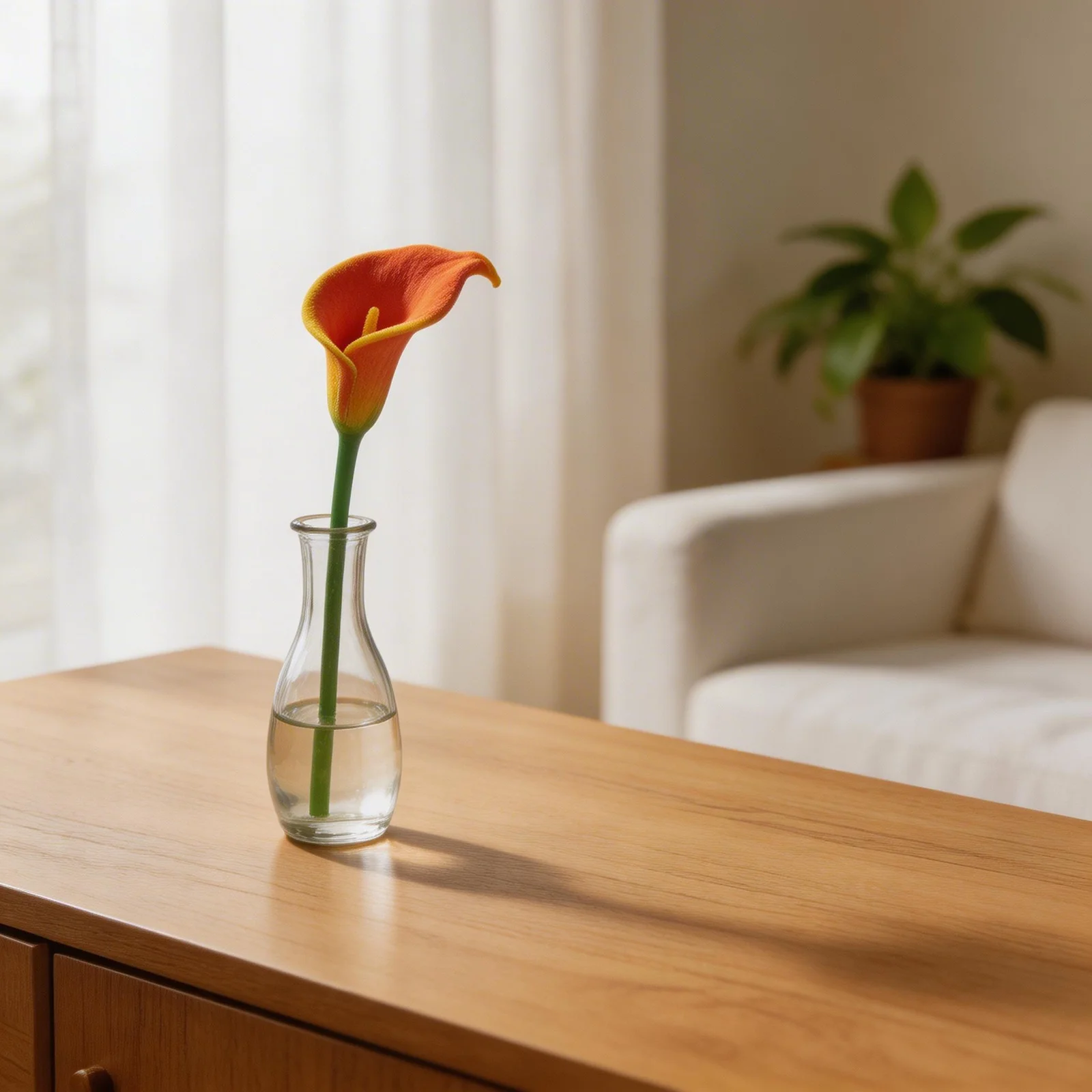 1pc Calla Lily Artificial Bouquet Fake Flower Decoration Fake Flowers For Weddings Scene Centerpiece Arrangement Home Decor