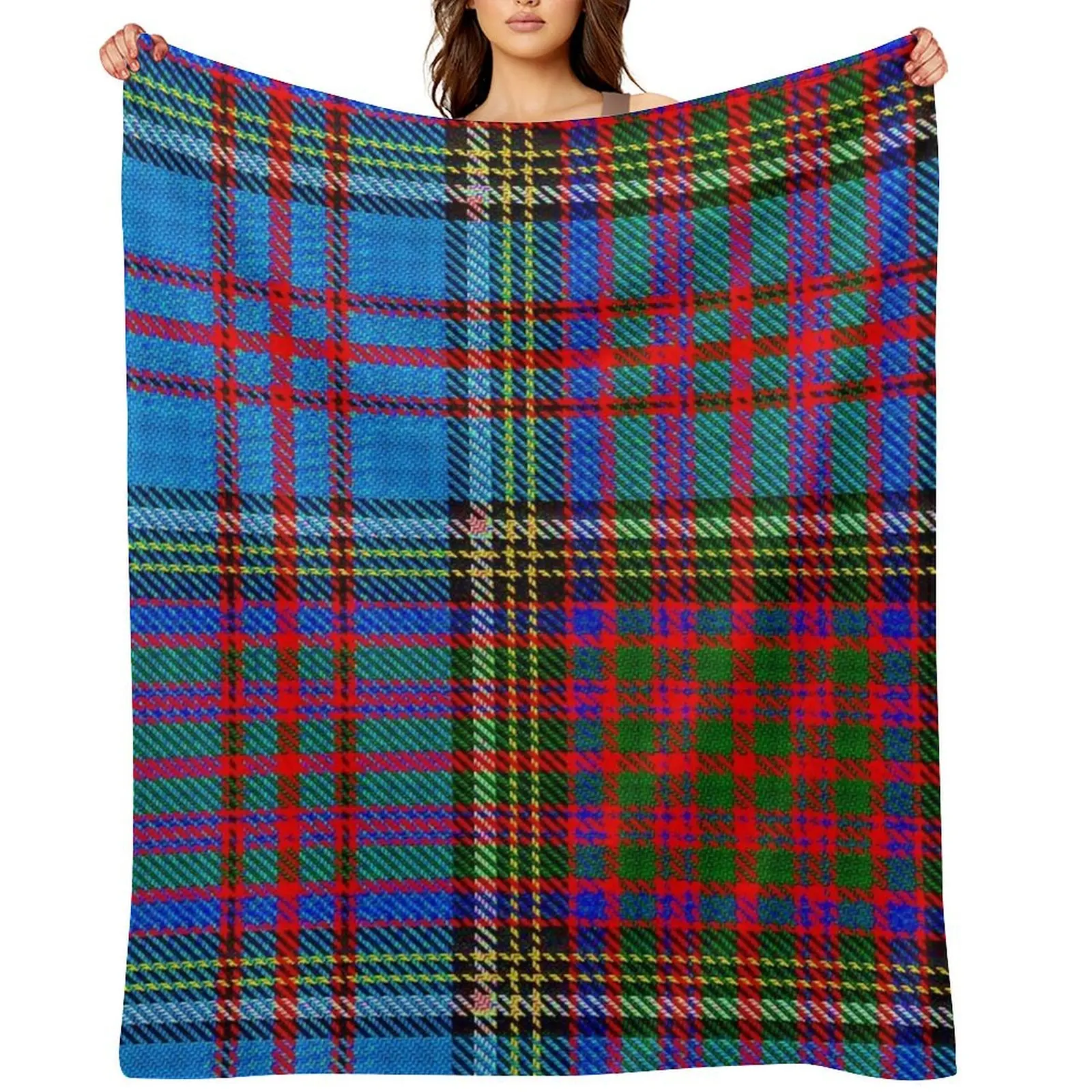 بطانية رمي الترتان من أندرسون كلان للأريكة، بطانيات رمي كبيرة جدًا من القطيفة الناعمة #1