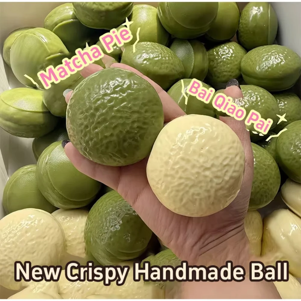 Chocolate Pie Squishy Stress Ball Fidget Toy Crunchy Squeeze Toy Soft Building Block Filled Adults ASMR Stress Relief Holiday Gi image 3