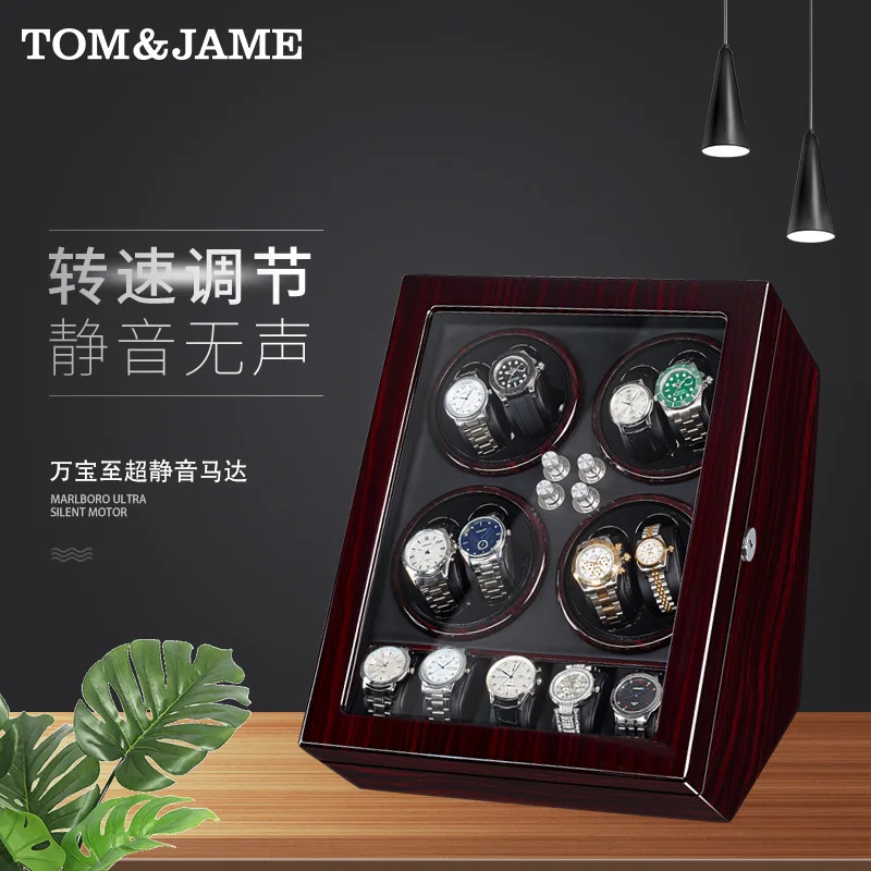 Kotak penyimpanan motor penggerak jam mekanik otomatis, terlaris, grosir