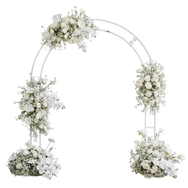 White Starry Sky Flower Wall Hanging Bouquet Artificial Decoration for Wedding Event Proposal Background Scene Stacking