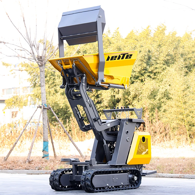 NUEVO Mini Dumper de Orugas de 0.8 Toneladas, Dumper Compacto para Manejo de Materiales de Construcción y Paisajismo, Mini Dumper Personalizado