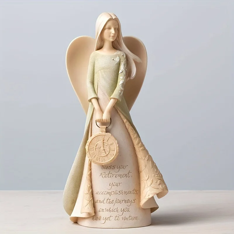 

Angel Sculpture Resin Decor Desktop Ornament Gift for Mom Teacher Mother Day