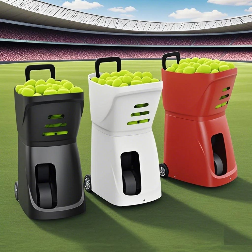 Hot Sale Portable Professional APP Controlled Tennis Ball Machine Indoor/Outdoor Training Launcher For Stadium/Sports Ground