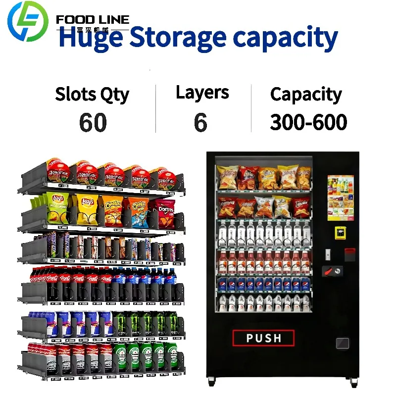 Custom Coffee Vending Machine Snack Drink Candy Combo Automatic Mini Toy For Business Kids Hot Cold Beverage And Food Station