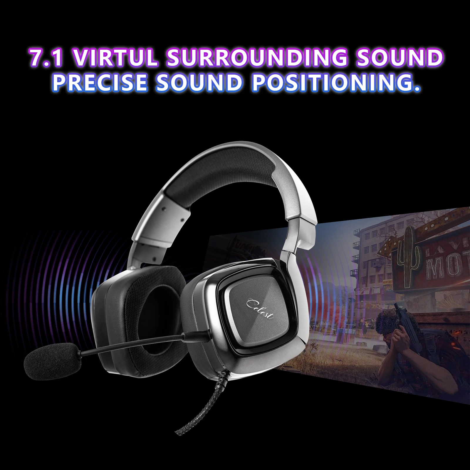 Kinera Celest Ogryn Headphones With Microphone Wired Control USB Plug IEMs Multiple Modes For PC/PS5/Xbox Esports Gaming Headset