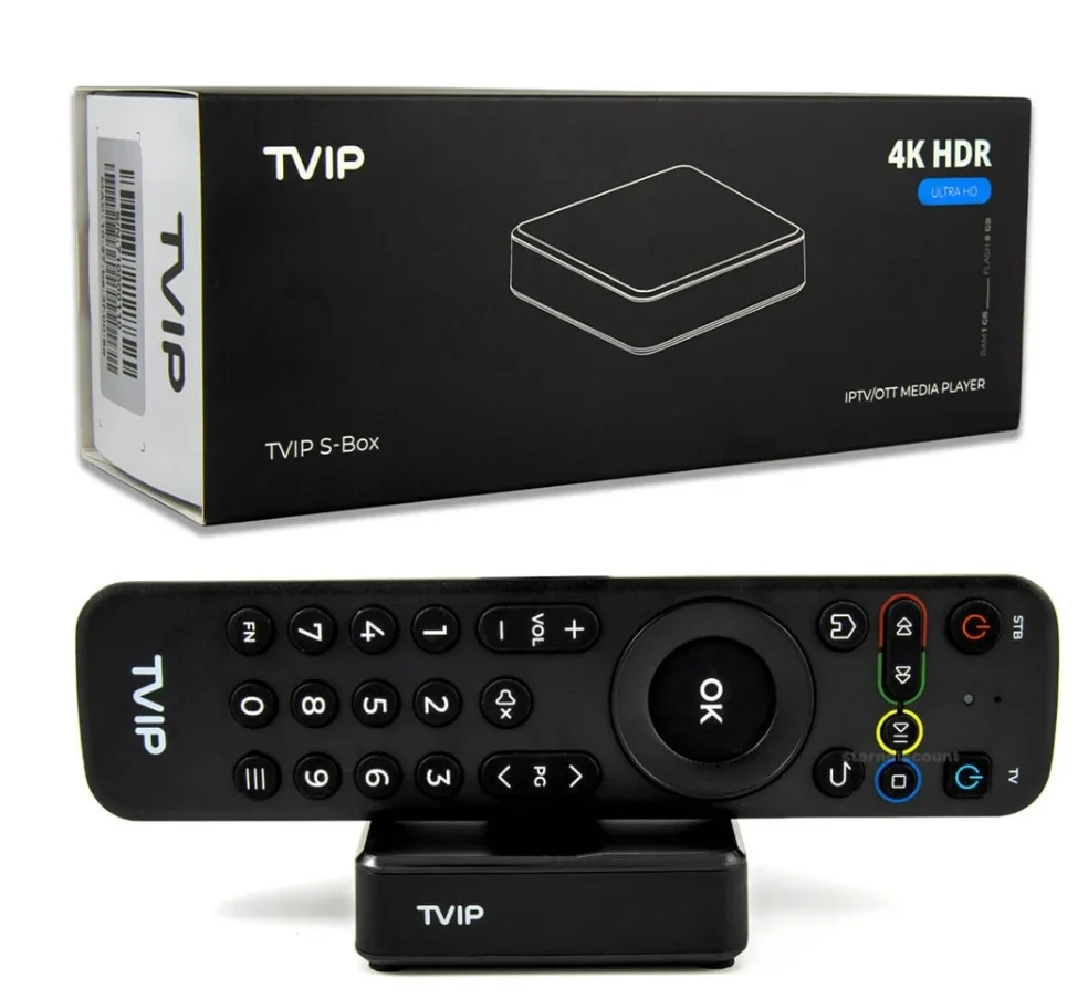 TVIP 710 박스, Amlogic S905W 쿼드 코어 TV 박스, TVIP S-Box V.710, 3840x2160, 4K, 리눅스 TVIP V710, 1GB, 8GB