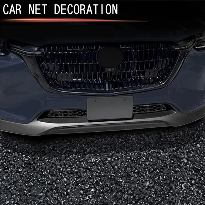 

Передняя нижняя средняя сетка автомобиля, украшение бампера, нижние решетки, защитная подставка для Mazda CX-60 CX60 2022 + замена-AS55