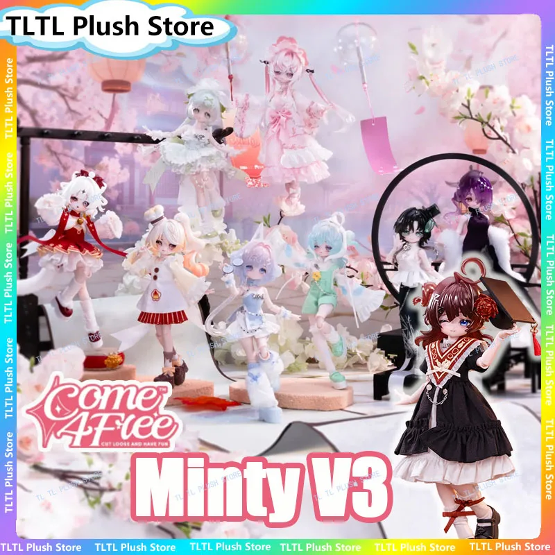 

New Come4free Minty 1/8 Bjd The Fortune Lucky Series Blind Box Articulated Action Figure Supermodel Collectible Xmas Girl Gifts