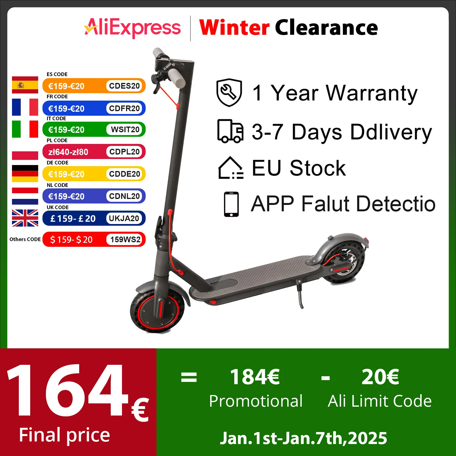 JUICEASE 16KM Electric Scooter Adults 350W 7.5AH Escooter 8.5inch Tire Free Shippng 31KM/H IP65 Waterproof Electric Kick Scooter