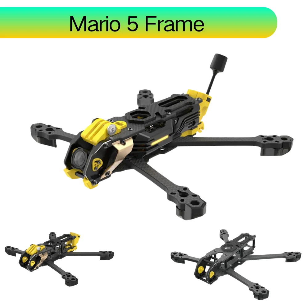 

SpeedyBee Mario 5 Frame Kit DC / XH Version с пластиной из углеродного волокна FPV Freestyle RC Racing Drone