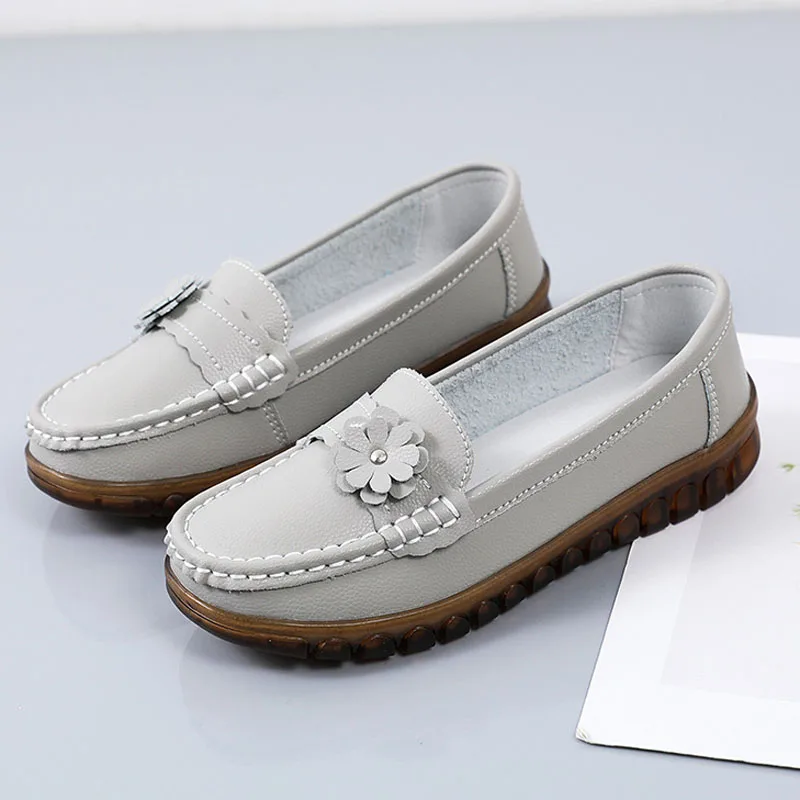 

Весенне-летняя женская обувь, лоферы без каблука, с вырезами, на мягкой подошве, дышащие женские прогулочные туфли, zapatos de mujer WSH5294