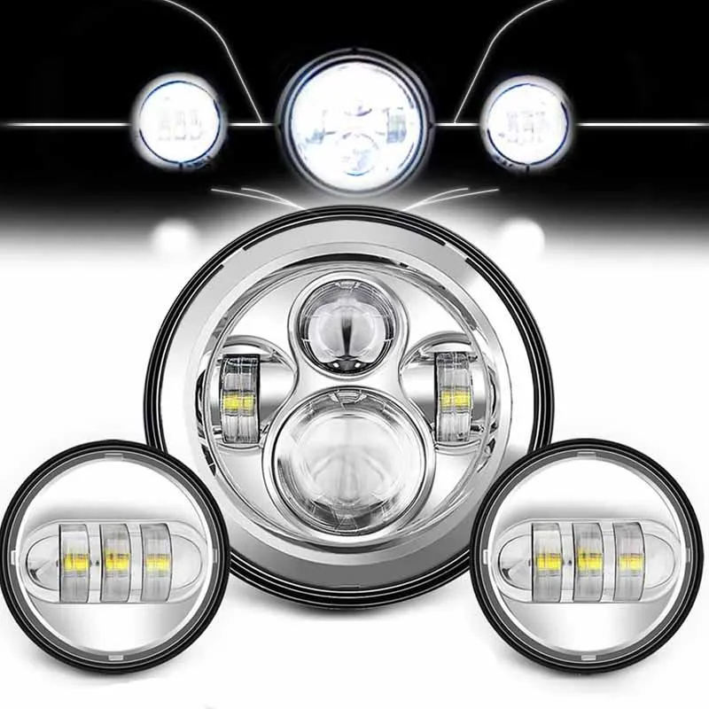 7inch LED Headlight +4.5inch Fog Lights 7