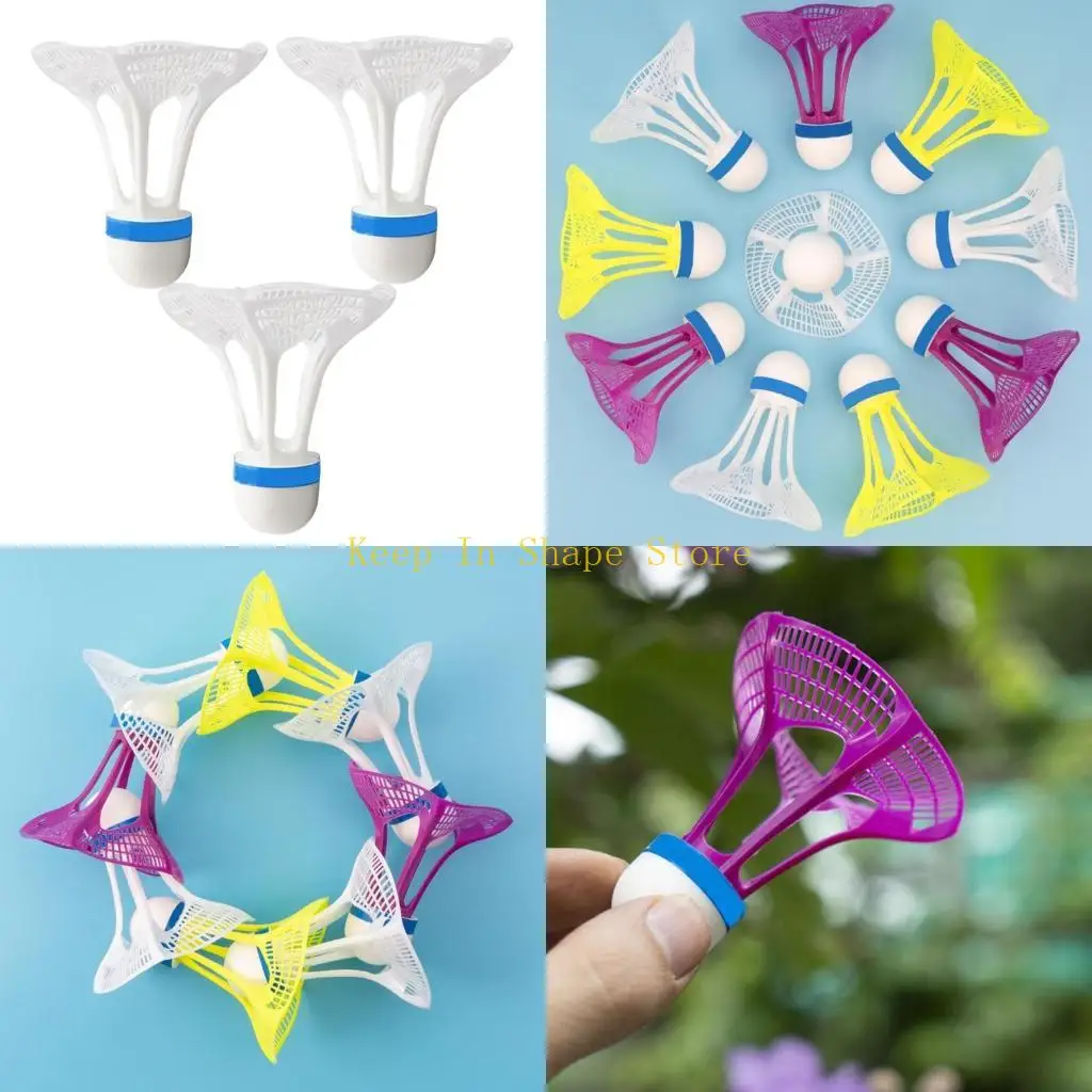 

U1JC 3Pc High Speed Badminton Shuttles,Training Shuttlecock for Indoor/Outdoor Sports
