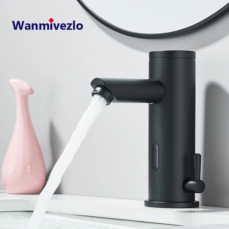 

Wanmivezlo Intelligent Integrated Infrared Sensing Faucet Automatic Water Outlet Hot and Cold Faucet Bathroom Basin Faucet
