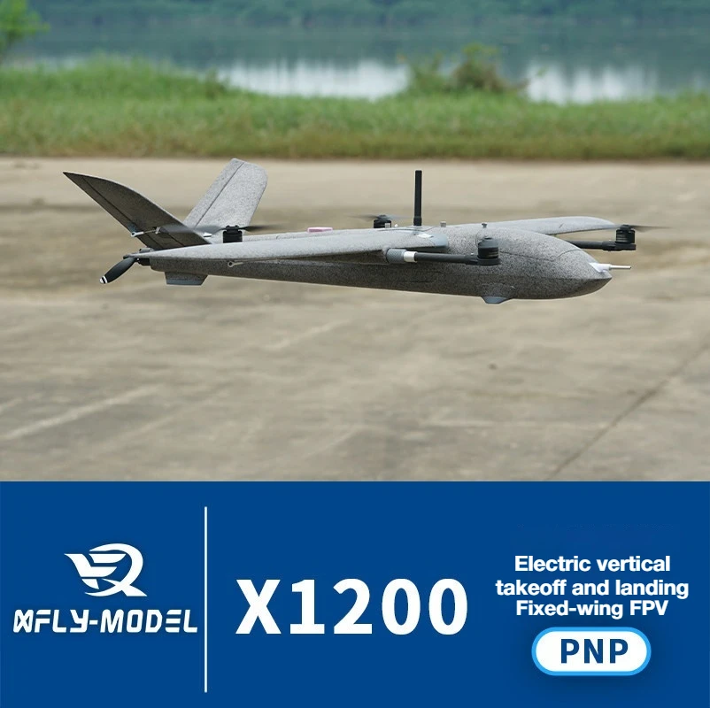 XFly X1200 Electric Vertical Take-Off And Landing FPV Fixed Wing 130KM/H MAX Zero Glue Quick Release Design GPS Airspeed Meter