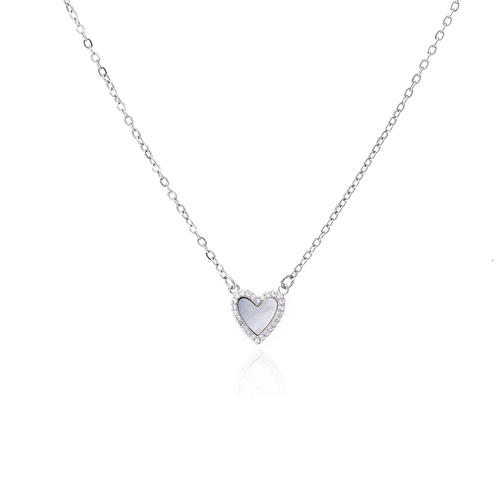 Cute Heart Shell Necklace Choker Pendant for Female Womens Girls Wife Valentine Banquet Party Gift