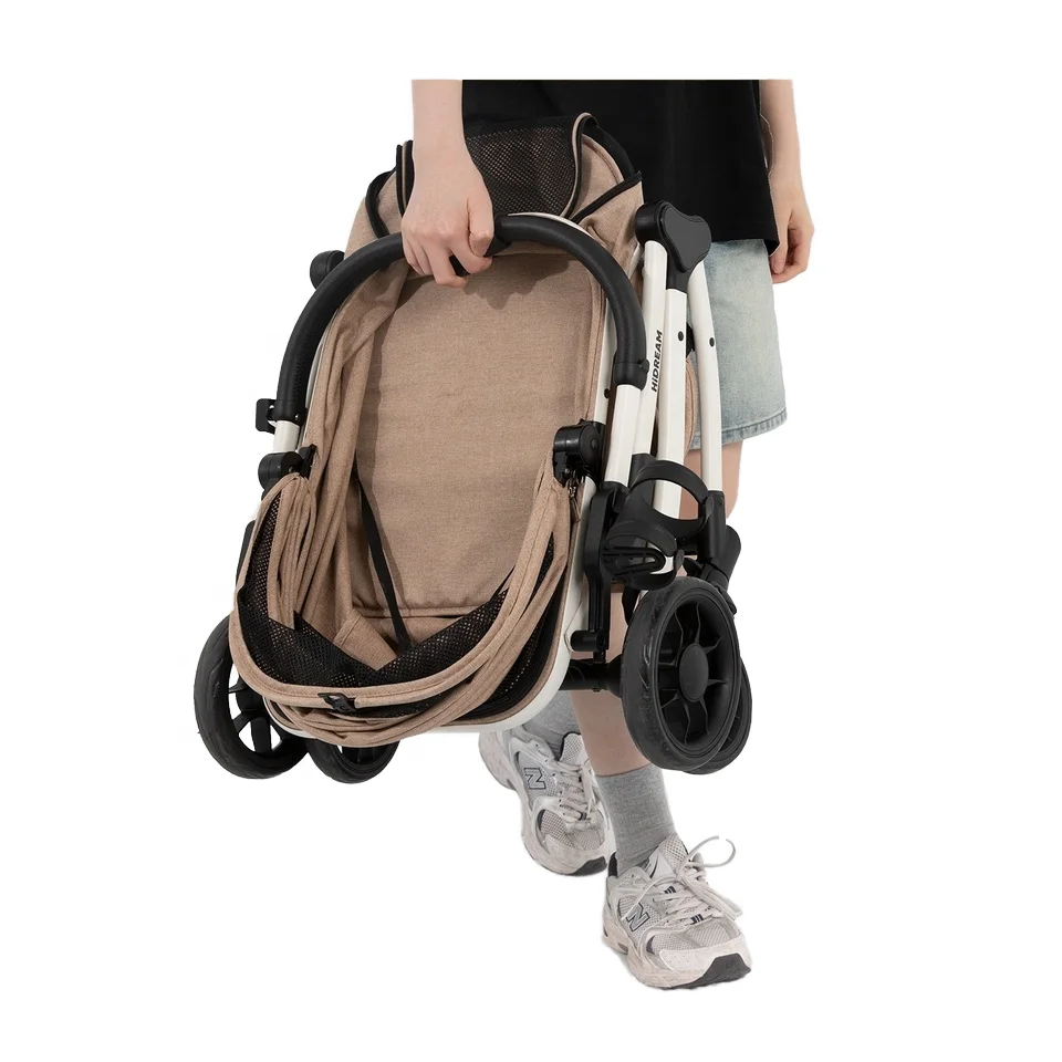All-In-One Lightweight Foldable Pet Stroller Outdoor Travel Strollers for Cats and Dogs Made of Oxford Material