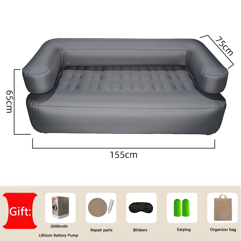 Picture 5: Lazy Couch Office Home Outdoor TPU Patch Auto Inflatable Sofa Portable Folding Camping Tent Lazy Man Inflatable Cushion