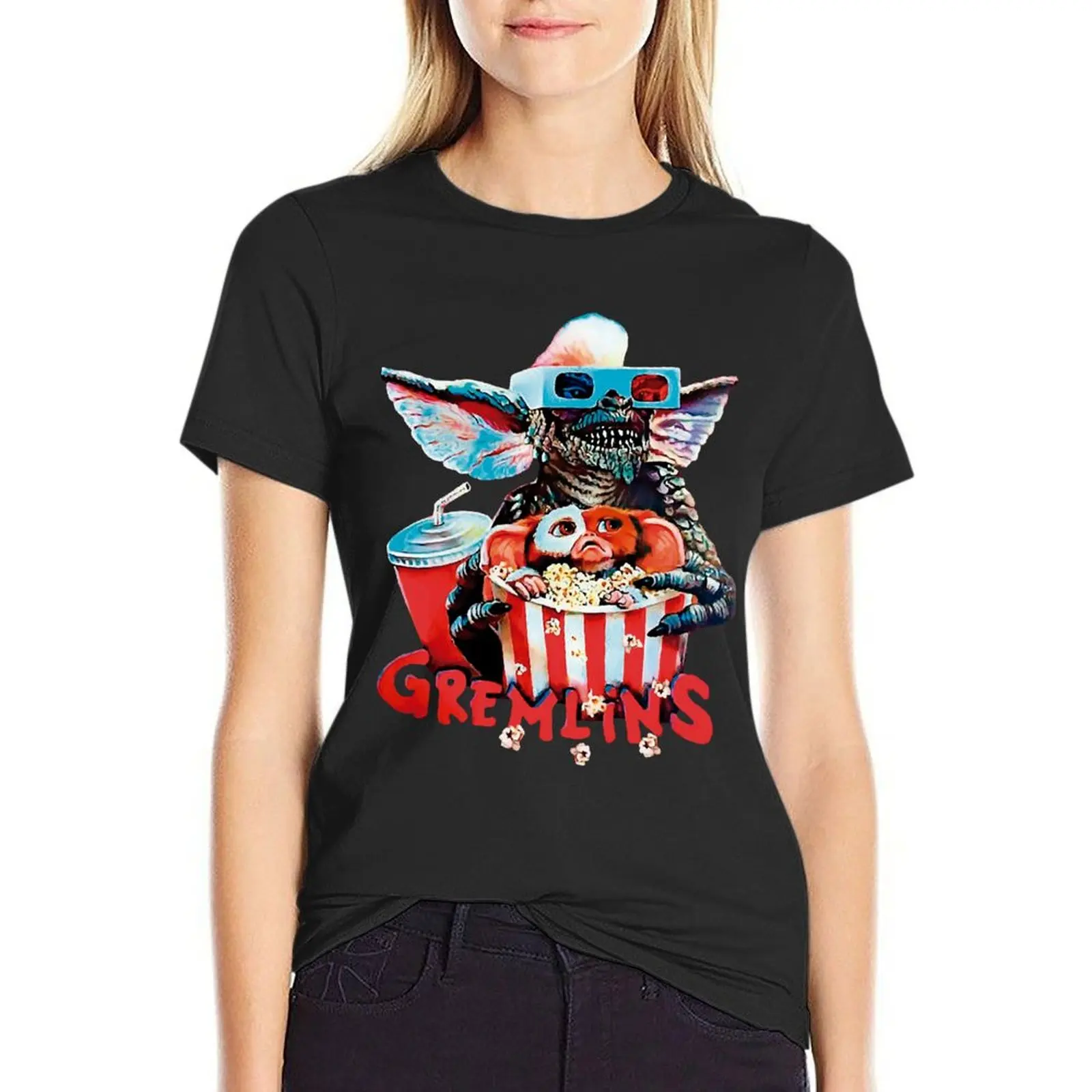 

GREMLINS T-Shirt Women t shirt white t-shirts for Women spring clothes Women 2024