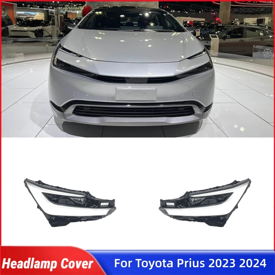 

For Toyota Prius 2023 2024 Car Lights Shell Shade Headlight Headlight Rubber Cover Car Front Headlight Lens Cover Lights Shell