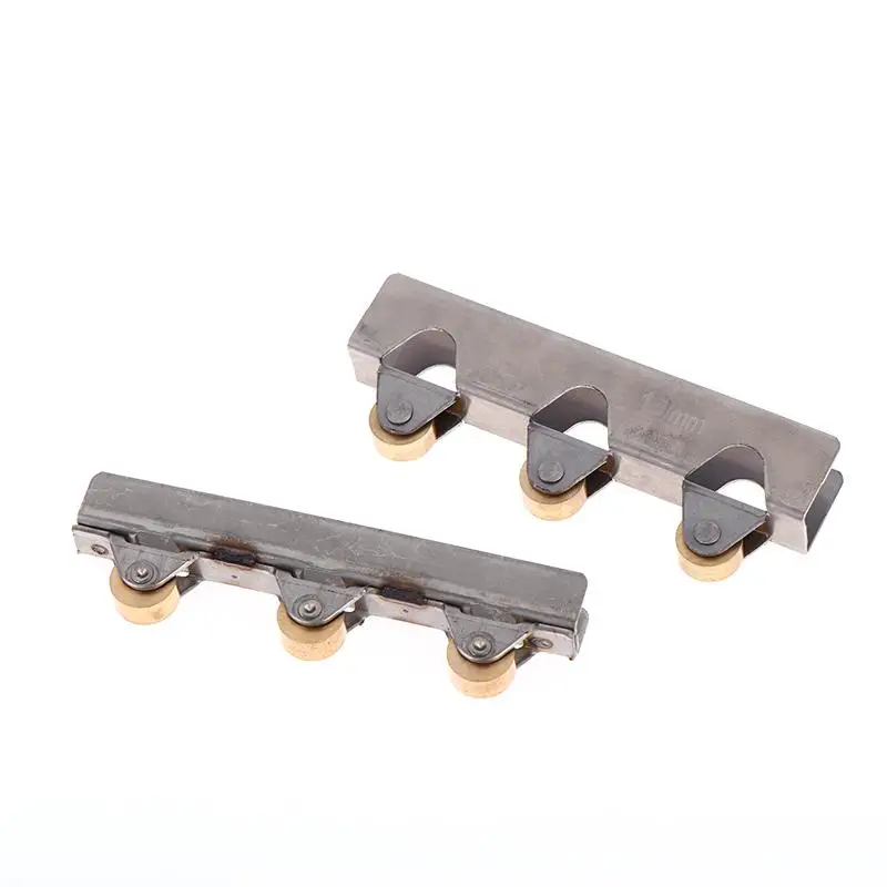 8mm/10mm Sliding Door Roller Clamp Stainless Steel Wheel Pulley Rollers For Bathroom Glass Door Shop Display Cases