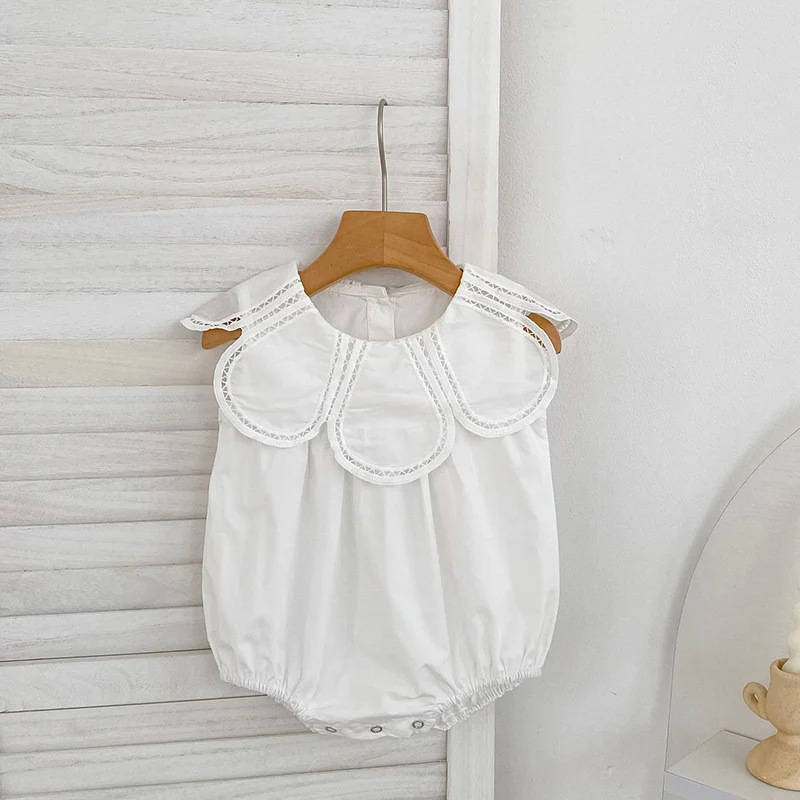 

Новые летние боди для девочек 2026 года, без рукавов, из хлопка, однотонные, комбинезоны для малышей 0-24 месяца, одежда для девочек