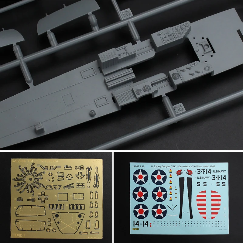 Great Wall Hobby L4809 1/48 Douglas TBD-1 Devastator VT-6 presso Wake Island 1942 Kit modello in scala aeronautica