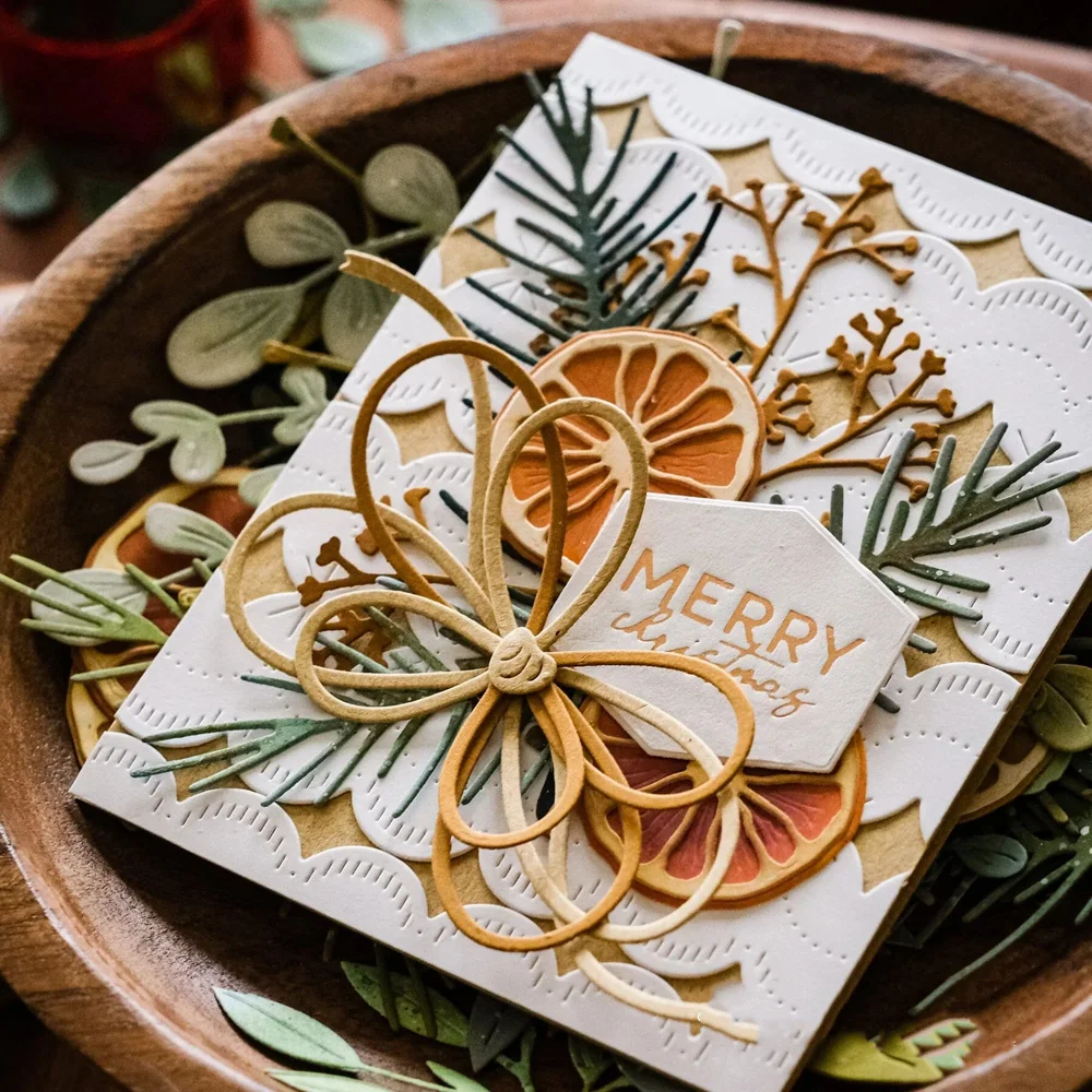 Lucky Goddess Metal Cutting Dies Baby’s Breath Branches Diy Scrapbooking Photo Album Decorative Embossing Paper Card Crafts