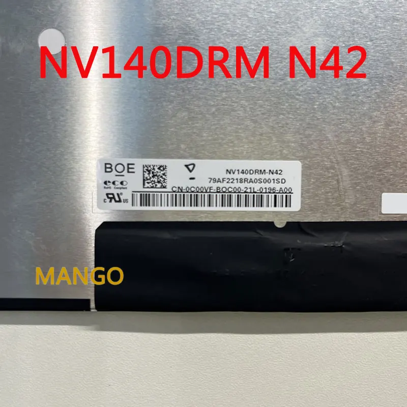 B140QAN05.J  M140NWHE R3  NV140DRM-N42  14.0 inch 2240(RGB)X140 IPS Laptop LCD screen