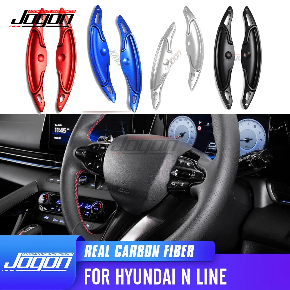 2PCS Steering Wheel Paddle Shifter For Hyundai Elantra N-Line i30N GT Hatchback N-Line Steering Wheel Trim Extention Interiors