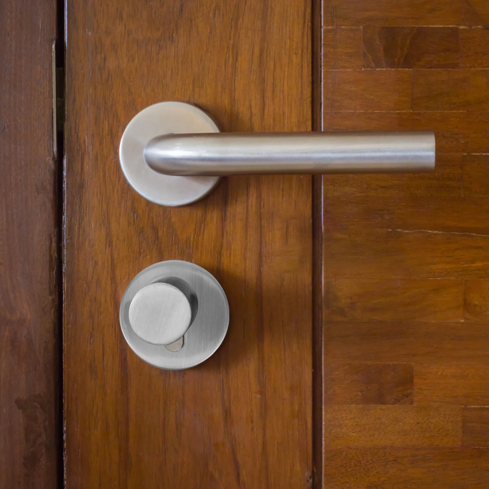 Stainless Steel Lock Core Cover Brown Door Keyhole Protector Cabinet Drawer Gate Furniture Home Decorative Accessory Cover Cap