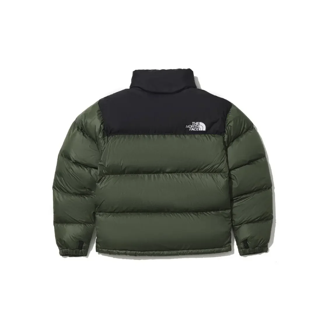THE NORTH FACE Nuptse Hybrid Down Ball Jacket Unisex Collar Full Zip Pilot‑Style Puffer Down Jacket Green Outerwear NJ1DQ63D