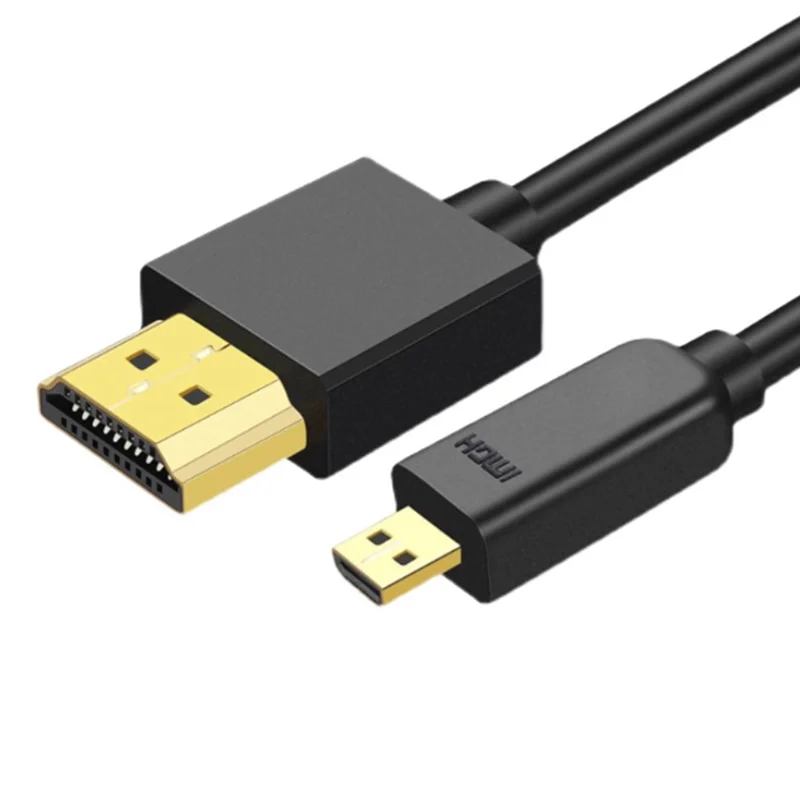 

30-150 см высокоскоростной Micro HDMI-совместимый штекер 4K 3D 1080P для видеокамеры планшета, ультратонкий кабель диаметром 3,2 мм