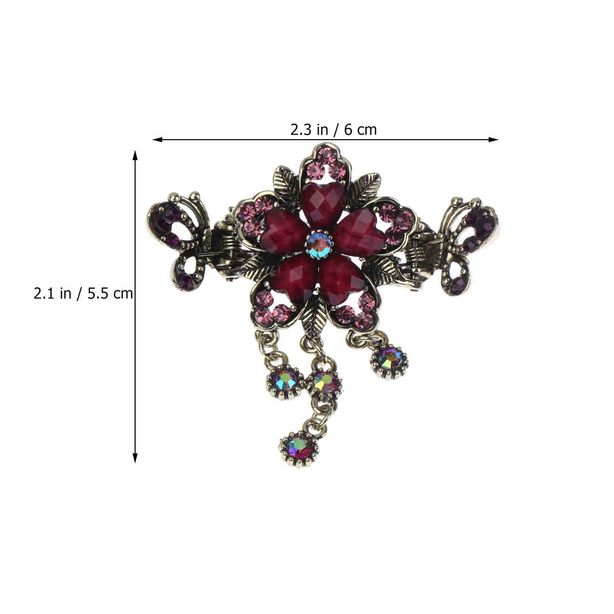

Retro Vintage Barrette Clips Durable Ponytail Holder Jaw Vintage Ponytail Clip Clip Gifts for Women Christmas Accessories