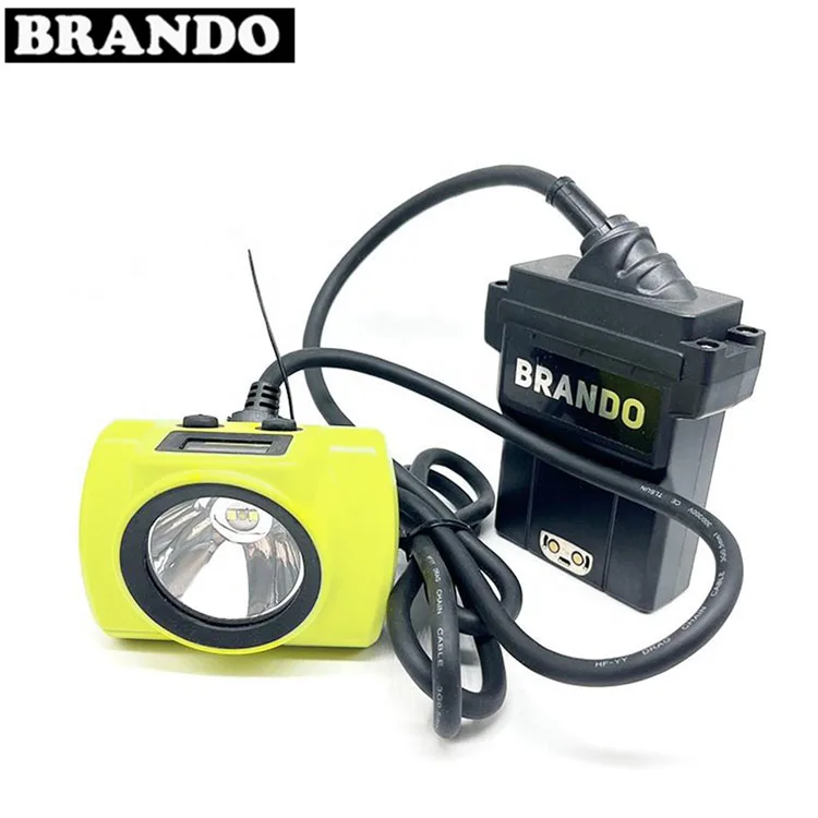 KL6-D corded headlamp lampara minera inpermeable faro de minero de cable led linterna led frontal con sendores de ondas y bater