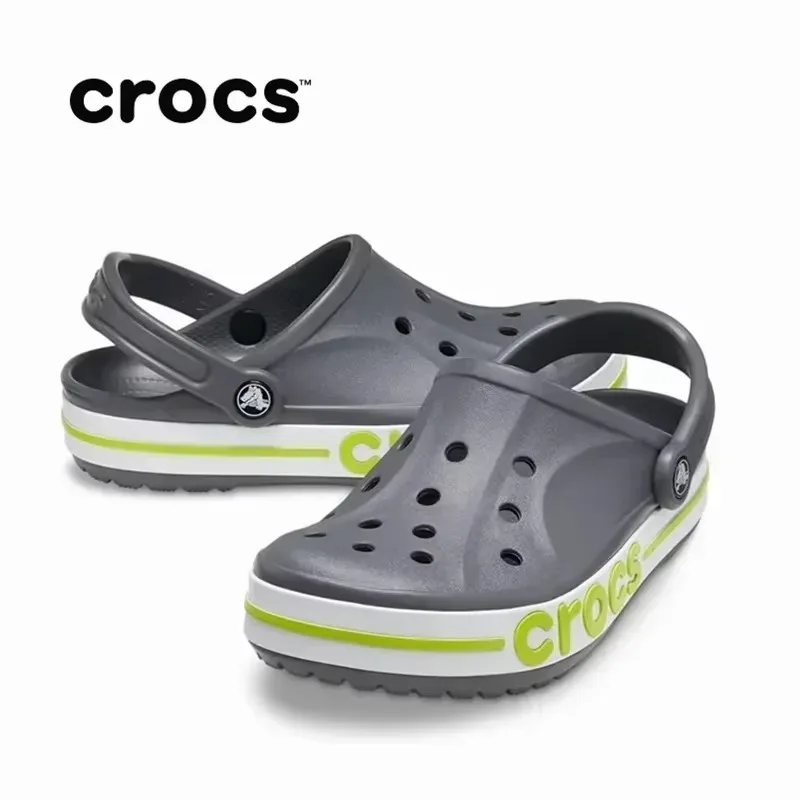 Crocs รองเท้าแตะแบบคลาสสิกสำหรับผู้ใหญ่และผู้หญิง, รองเท้าแตะชายหาดกลางแจ้งเหมาะสำหรับใส่ในฤดูร้อน