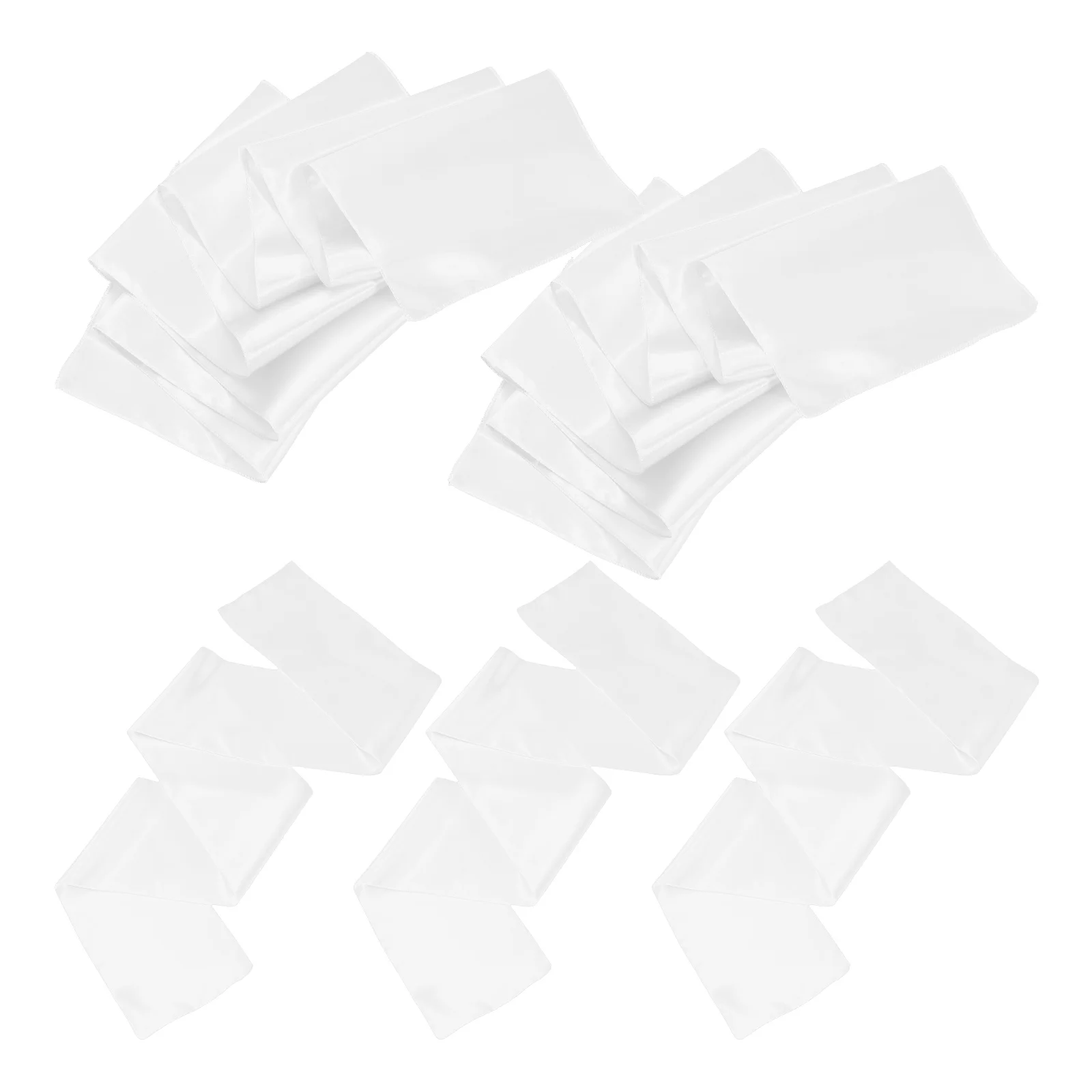 

5Pcs Elegant Table Runner in Silk-Like Fabric Multi-Function Decor for Banquet Buffet Coffee Table Holiday Wedding Home