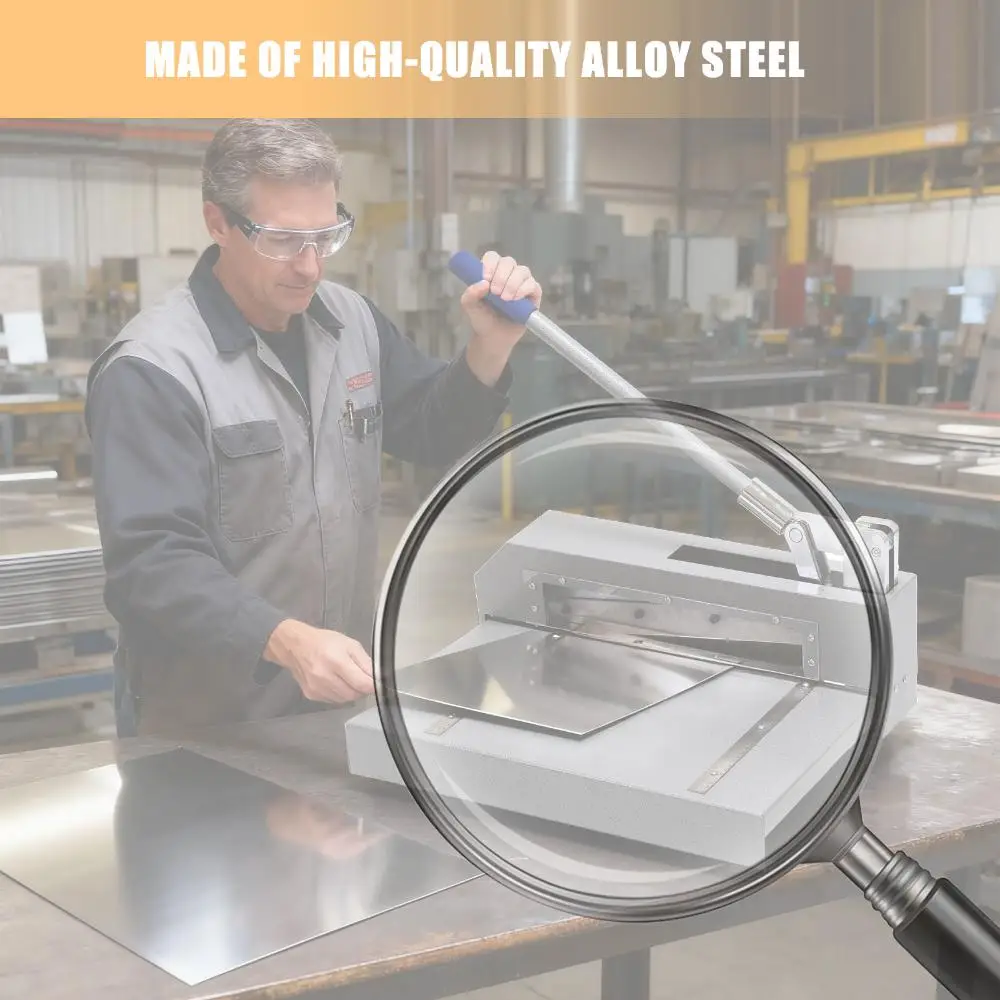 

Hand Plate Shear Heavy Duty Guillotine Paper Cutter Aluminum Sheet Cutter for Cutting Steel Aluminum Copper Sheet PCB Board