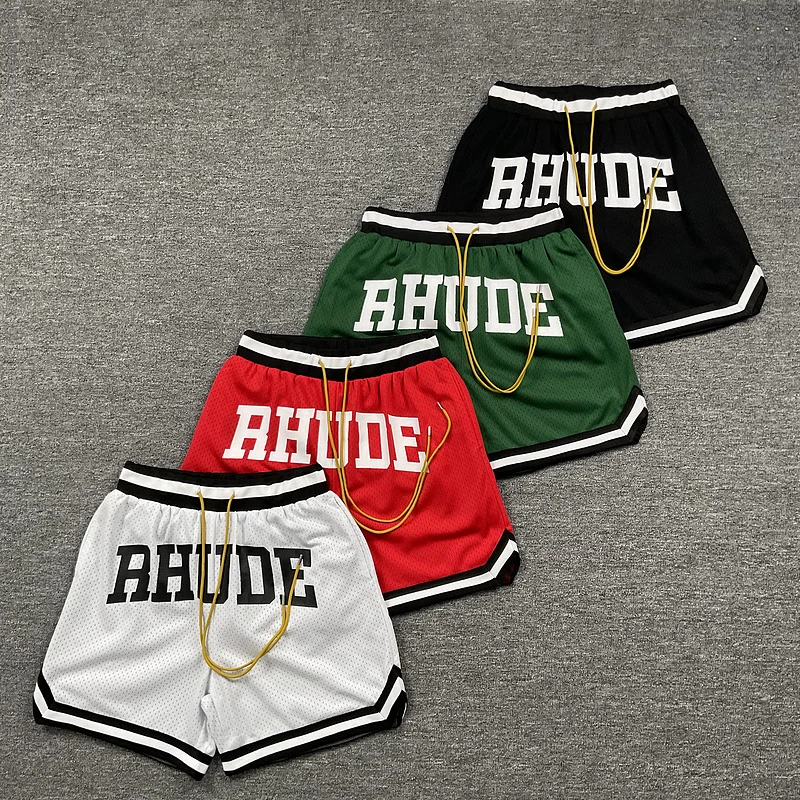 Amerykańskie letnie sportowe spodnie dresowe w stylu retro z oddychającym materiałem, kolorowe, młodzieżowe, modne.