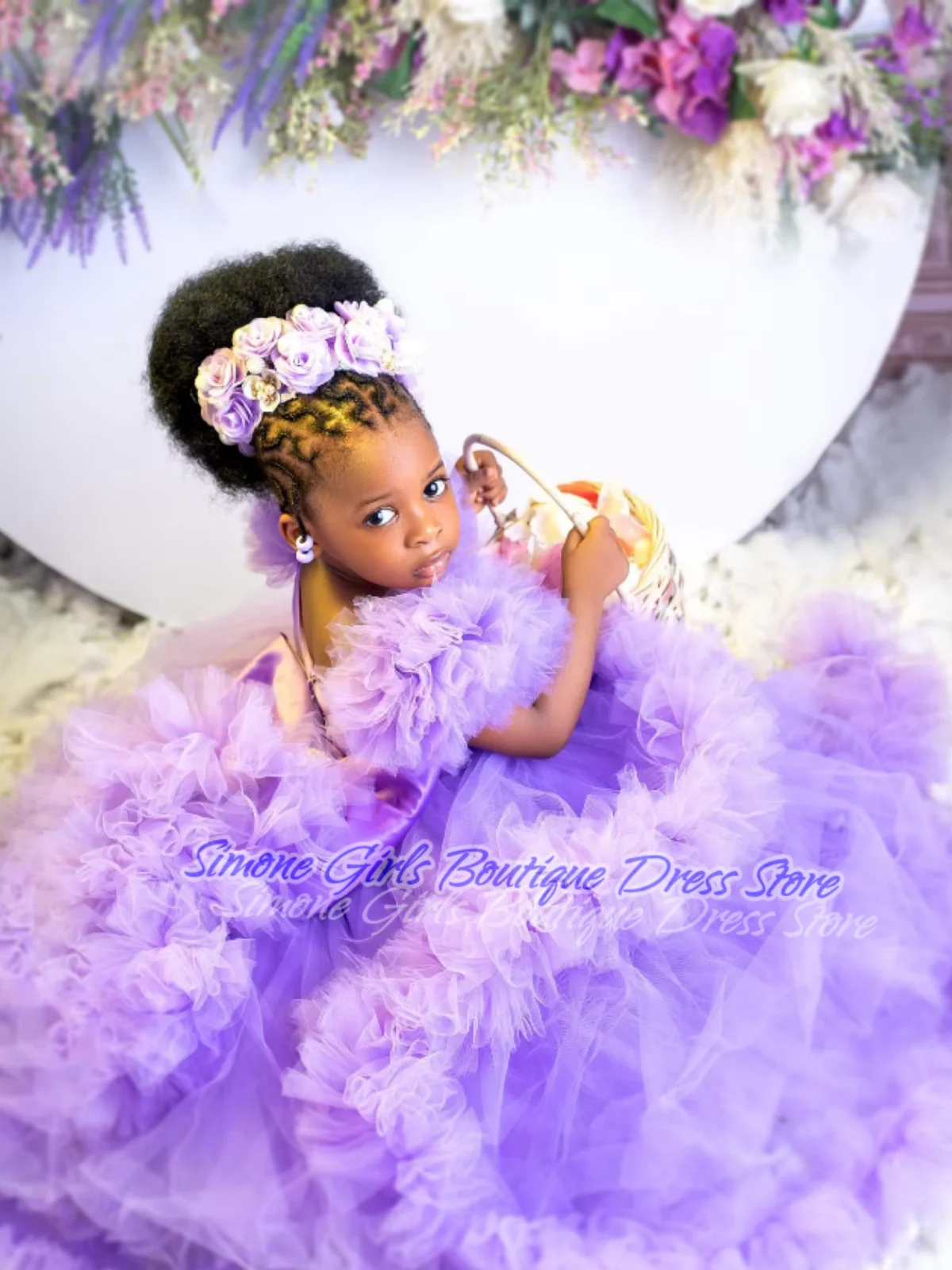 Rüschen rückenfreie Spitze Blumenmädchen Kleid elegante Kinder Party tragen Mädchen Kleid kleine Prinzessin Kleid Geburtstagsfeier