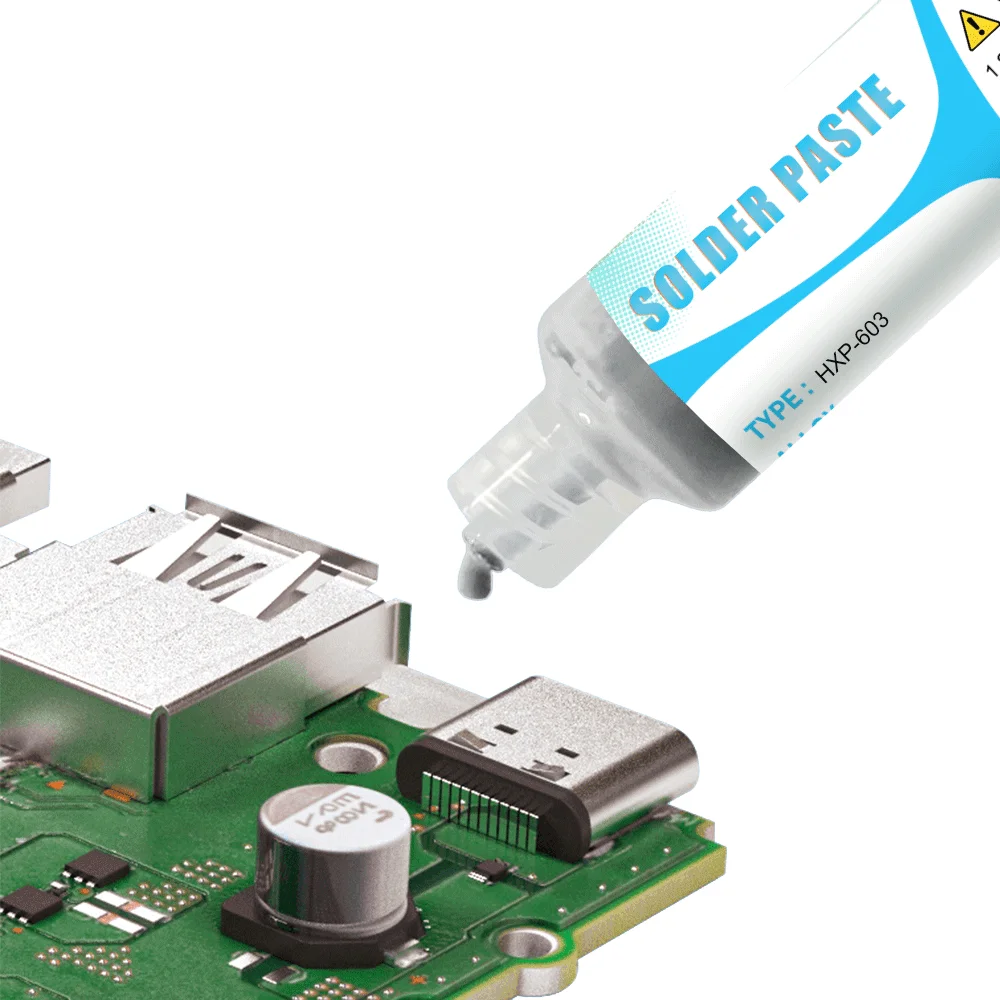 High Temperature Solder Paste Flux For Soldering Sn99Ag0.3Cu0.7 Smd Repair Tin Paste 217℃